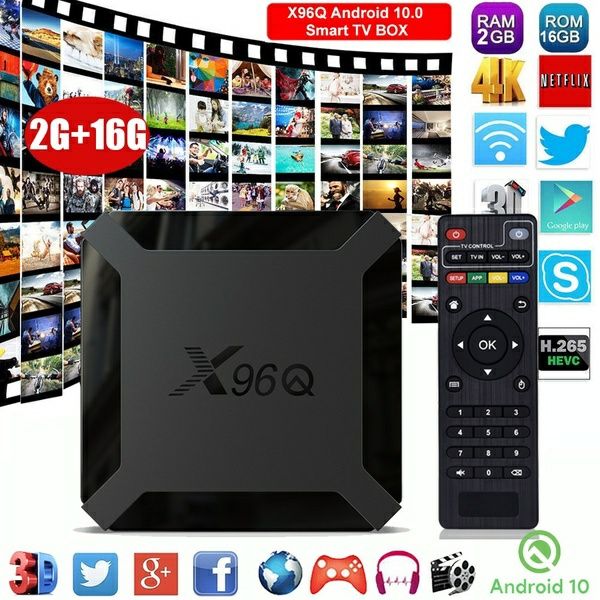 ⫸SmartTV X96Q 2GB/16Г Смарт ТВ приставка Андроїд Бокс tv box