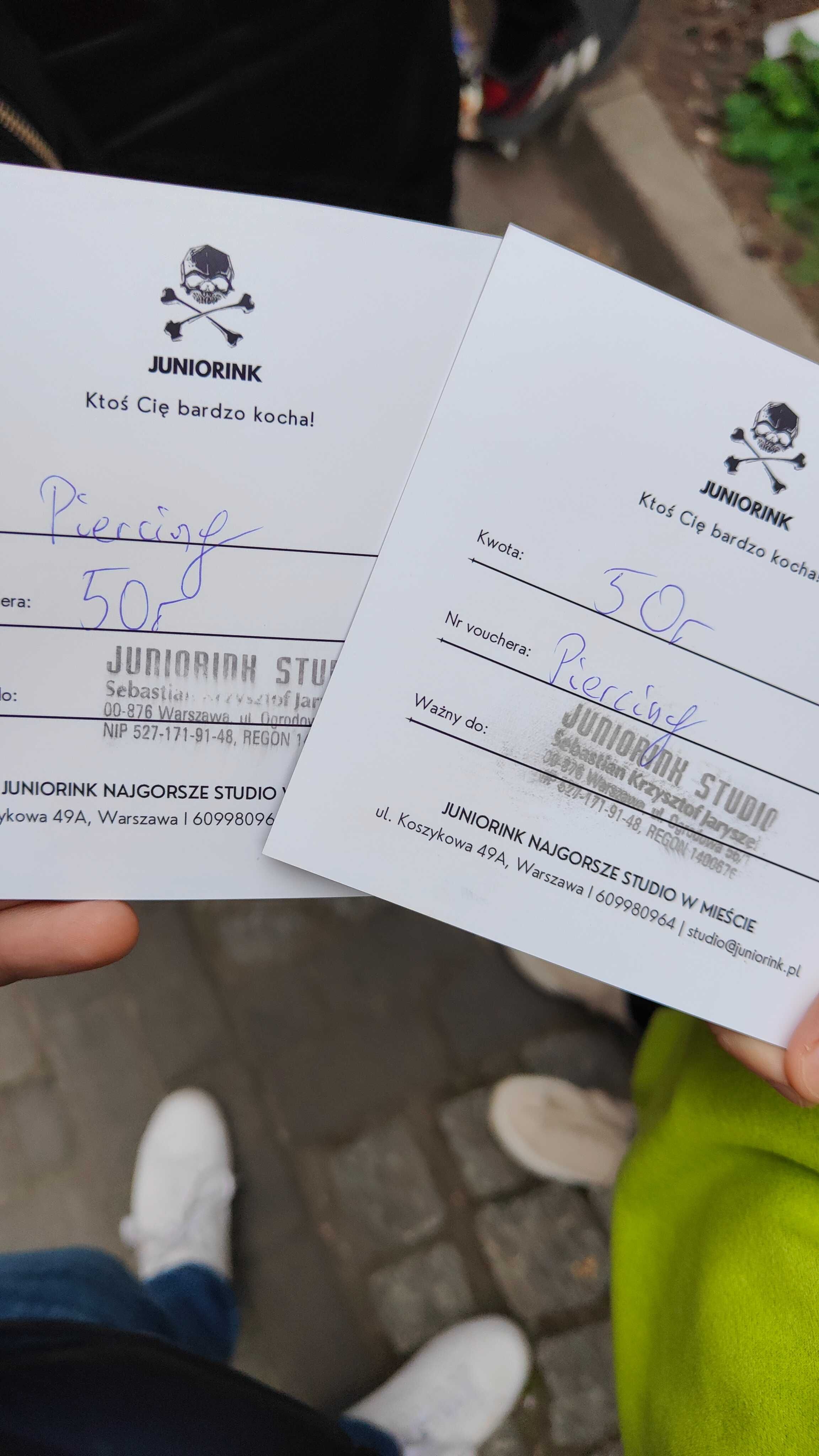 Voucher na piercing