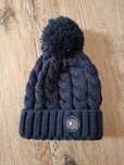 Czapka damska granat granatowy z pomponem zimowa Tommy Hilfiger