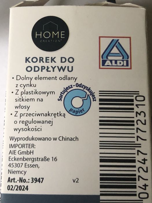 Home creation be happy korek do odpływu zlewu wanny kwiatki