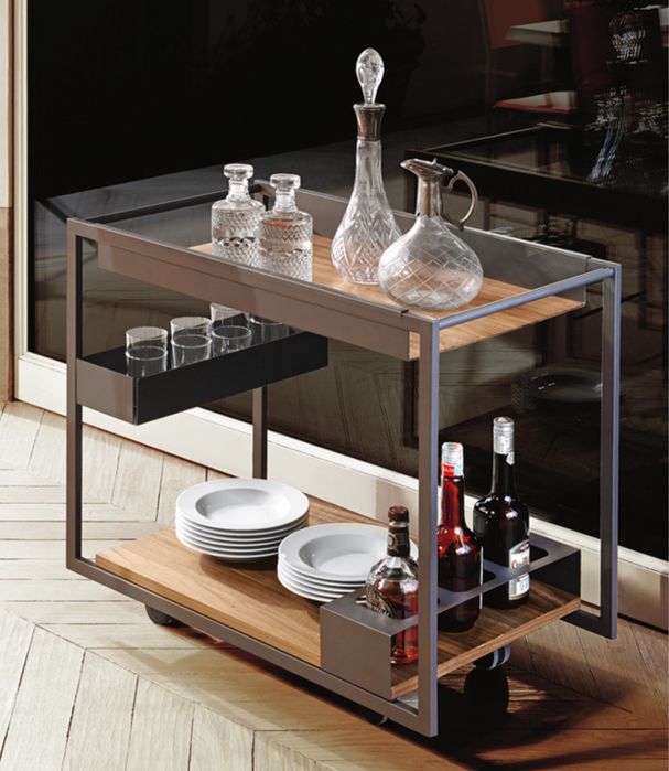 Cattelan Italia barek na alkohol Mojito Wood meble włoskie premium