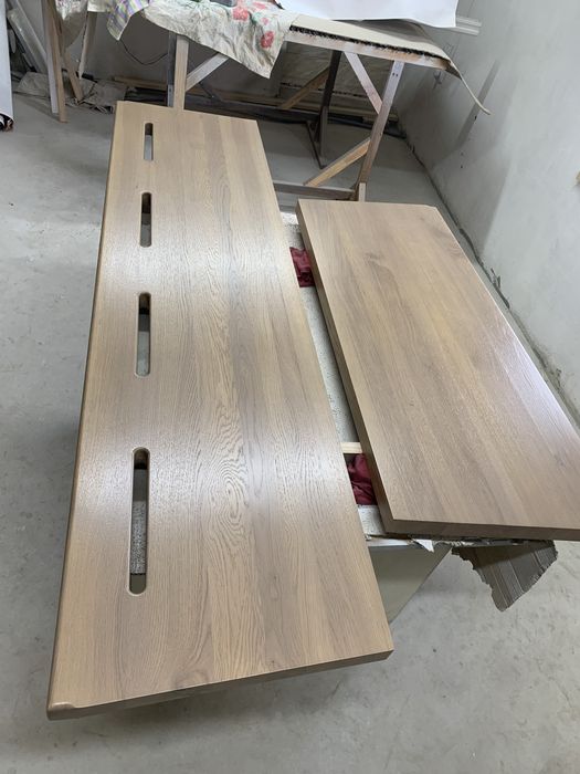 Підвіконня дерев'яні ясен, дуб.