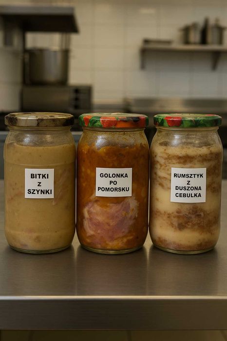 Obiady domowe w słoikach zestaw 15szt.x0,9l długi termin przydatności