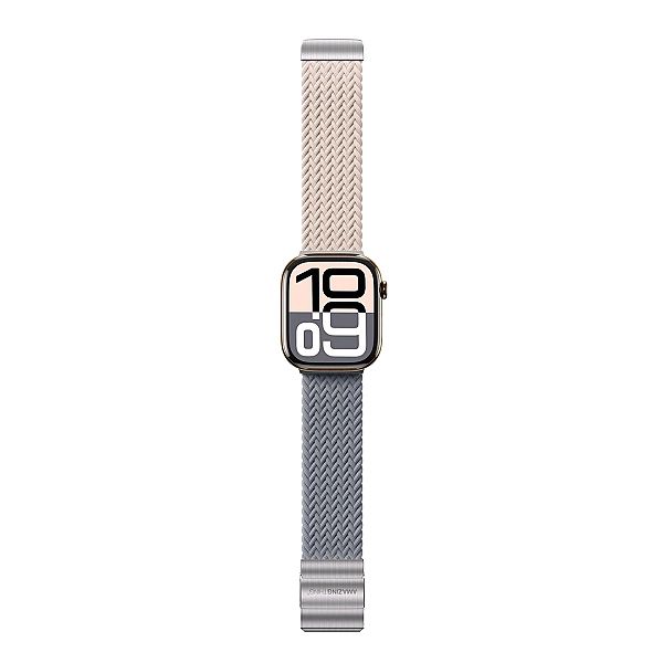 Zestaw 2 pasków AMAZINGTHING Blend Band do Apple Watch 42mm - różowo-s