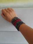 Conjunto de 3 pulseiras de missangas