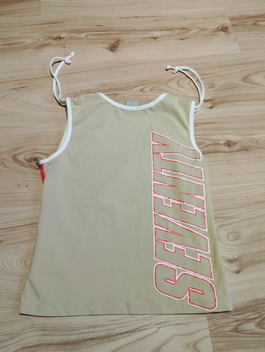 Pomarańczowy Damski Podkoszulek Nike Vintage 00's