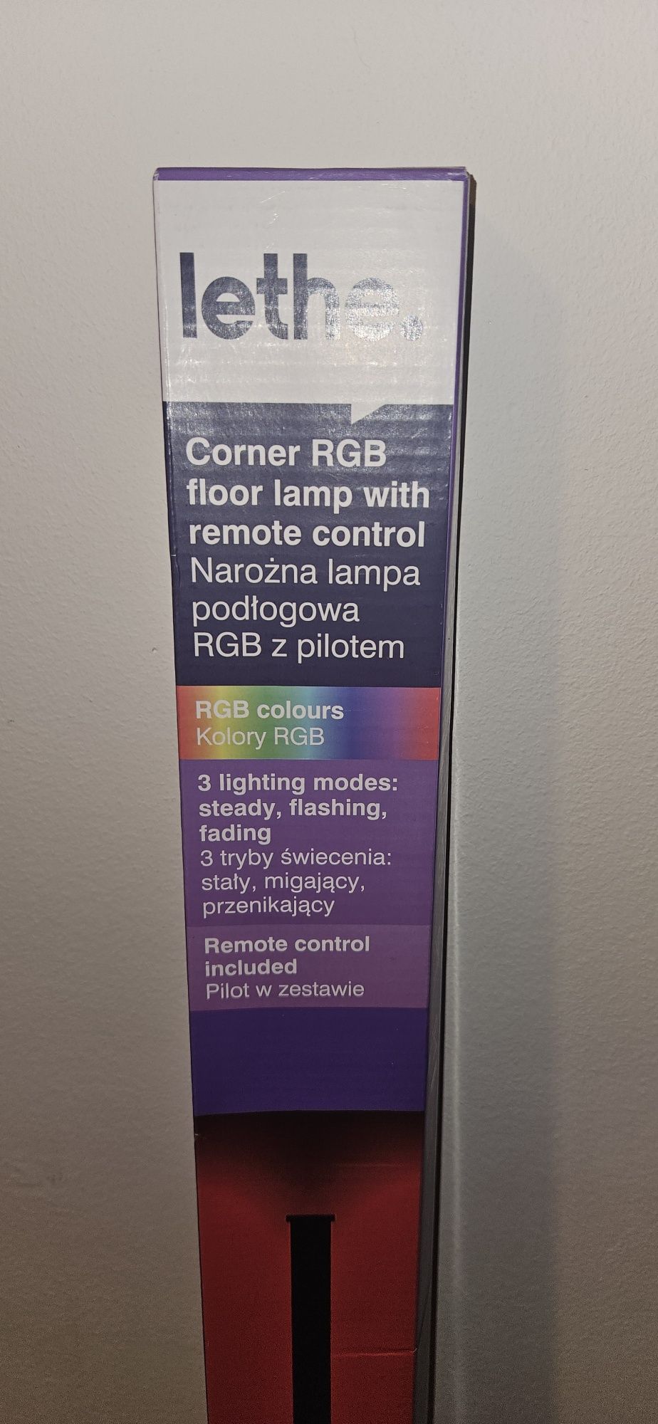 Lampa narożna Lethe