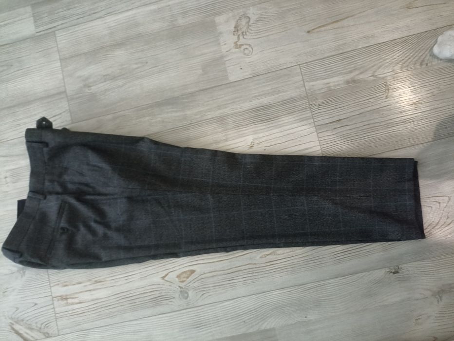 Підлітковий класичний костюм трійка slimfit в клітинку в школу стан но