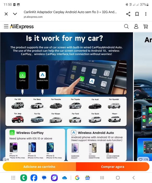 Carplay/ Carlink novos