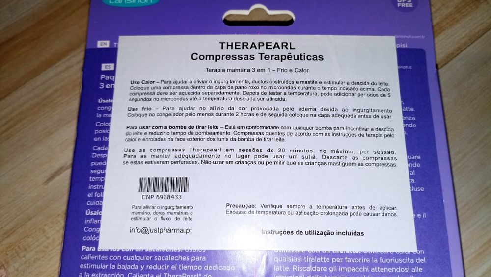 Compressas  terapêuticas Lansinoh