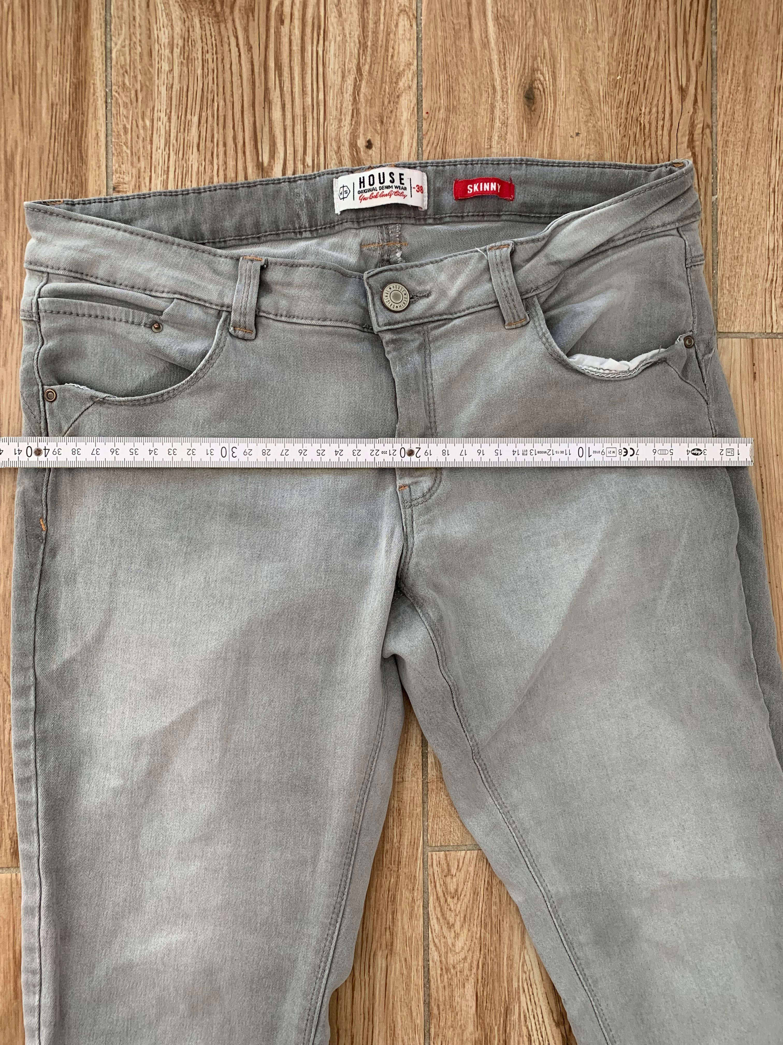 Spodnie szare jeans 38/M