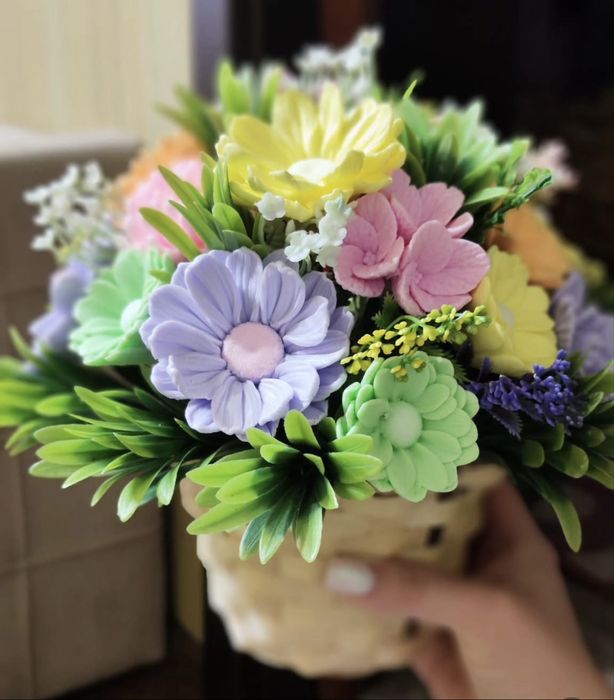 Квіти до дня вчителя!Квіти з мила!День народження