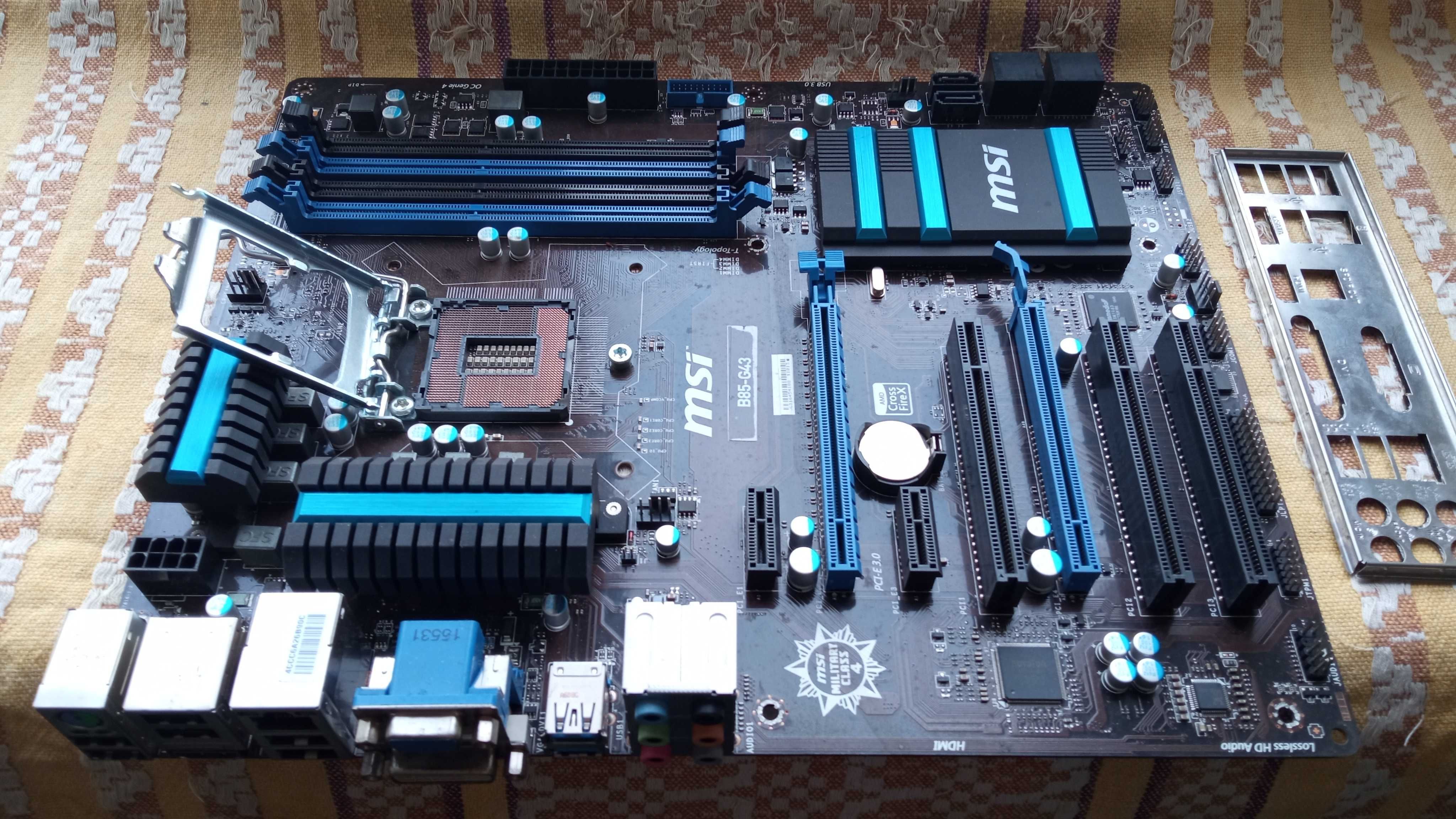 Материнская плата MSI B85-G43 (s1150, Intel B85, PCI-Ex16)