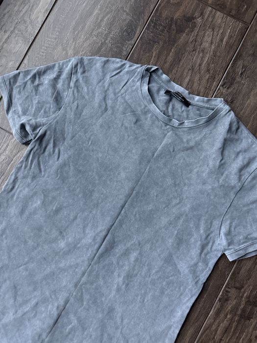 Bershka dress długa bluzka tshirt szara czarna tie dye Xs długa