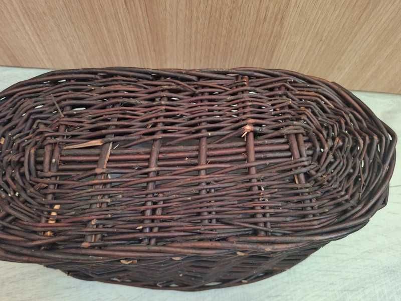 Koszyk wiklinowy osłonka na kwiatka doniczka na balkon parapet wiklina