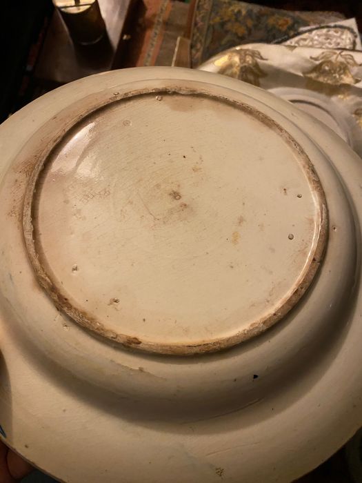 Prato Faiança Portuguesa Séc XIX Miragaia 27 cm