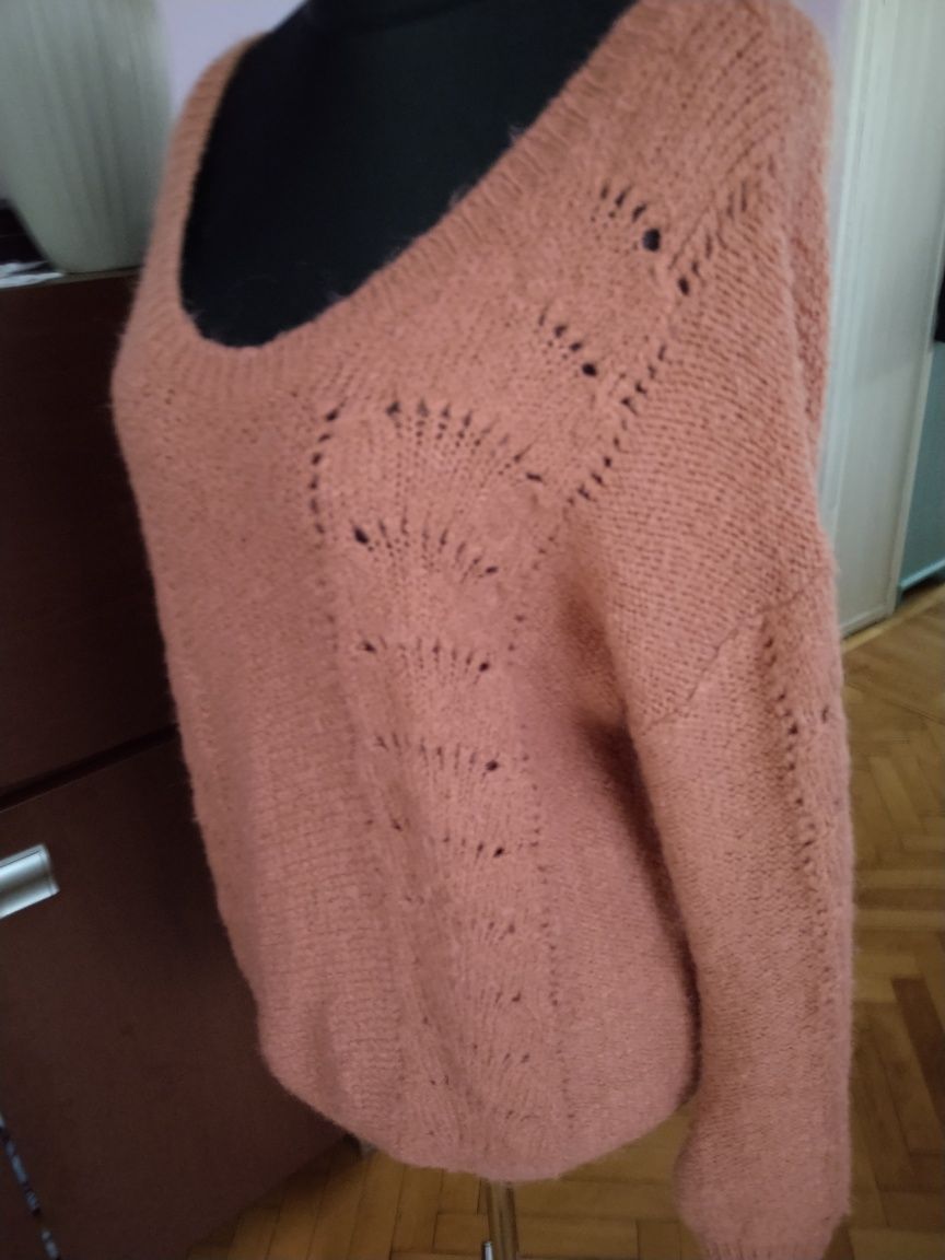 Sweterek Promod owersay w kolorze ceglanym