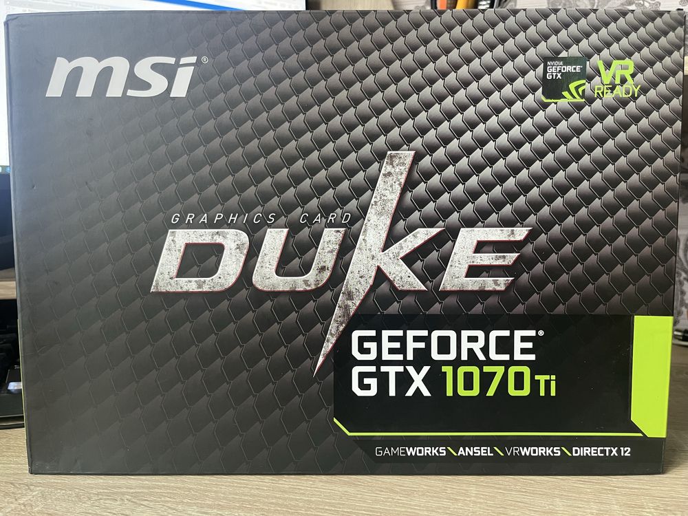 MSI 1070Ti DUKE топ серед цього типу відкокарт