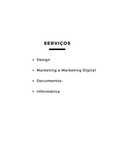 Serviços Marketing, Redes sociais, CV, Edição, Design