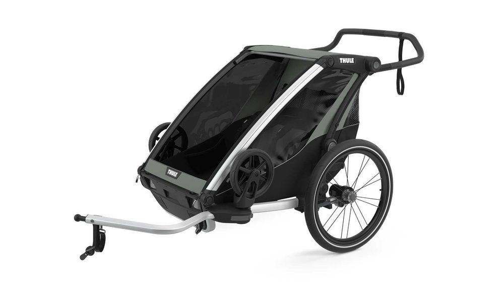 Przyczepka rowerowa THULE Chariot Lite2 Agave czarno-szara