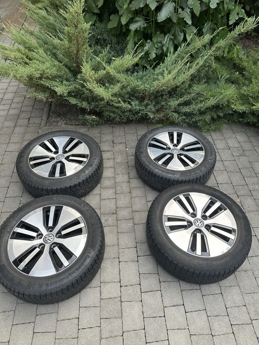 Диски е-гольф с резиной континенталь r16 205/55 зимняя