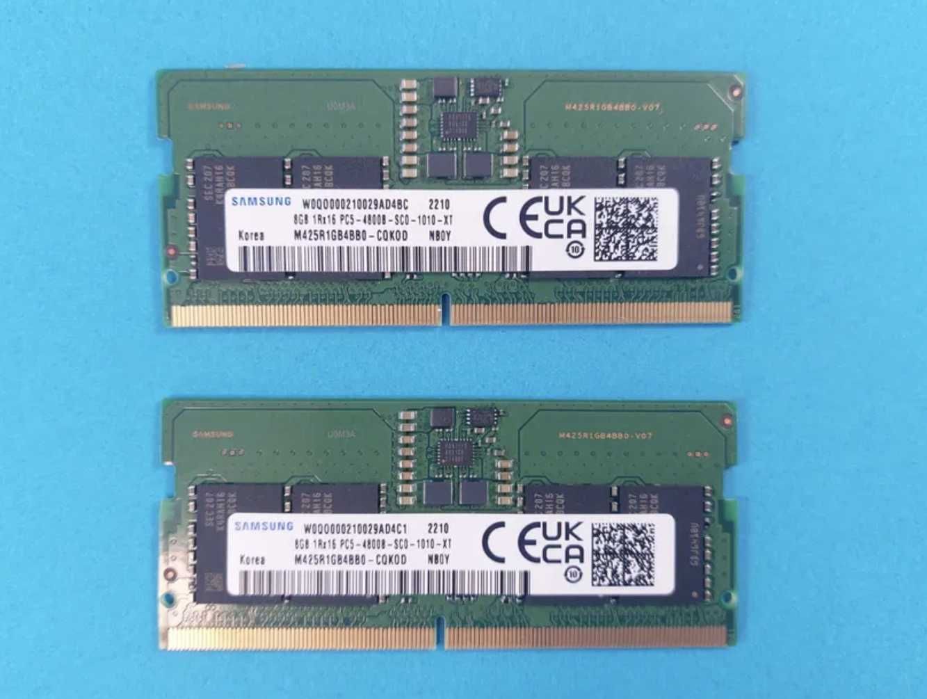 DDR5 16Gb Samsung SO-DIMM 4800MHz M425R1GB4BB0-CQKOL 2x8gb