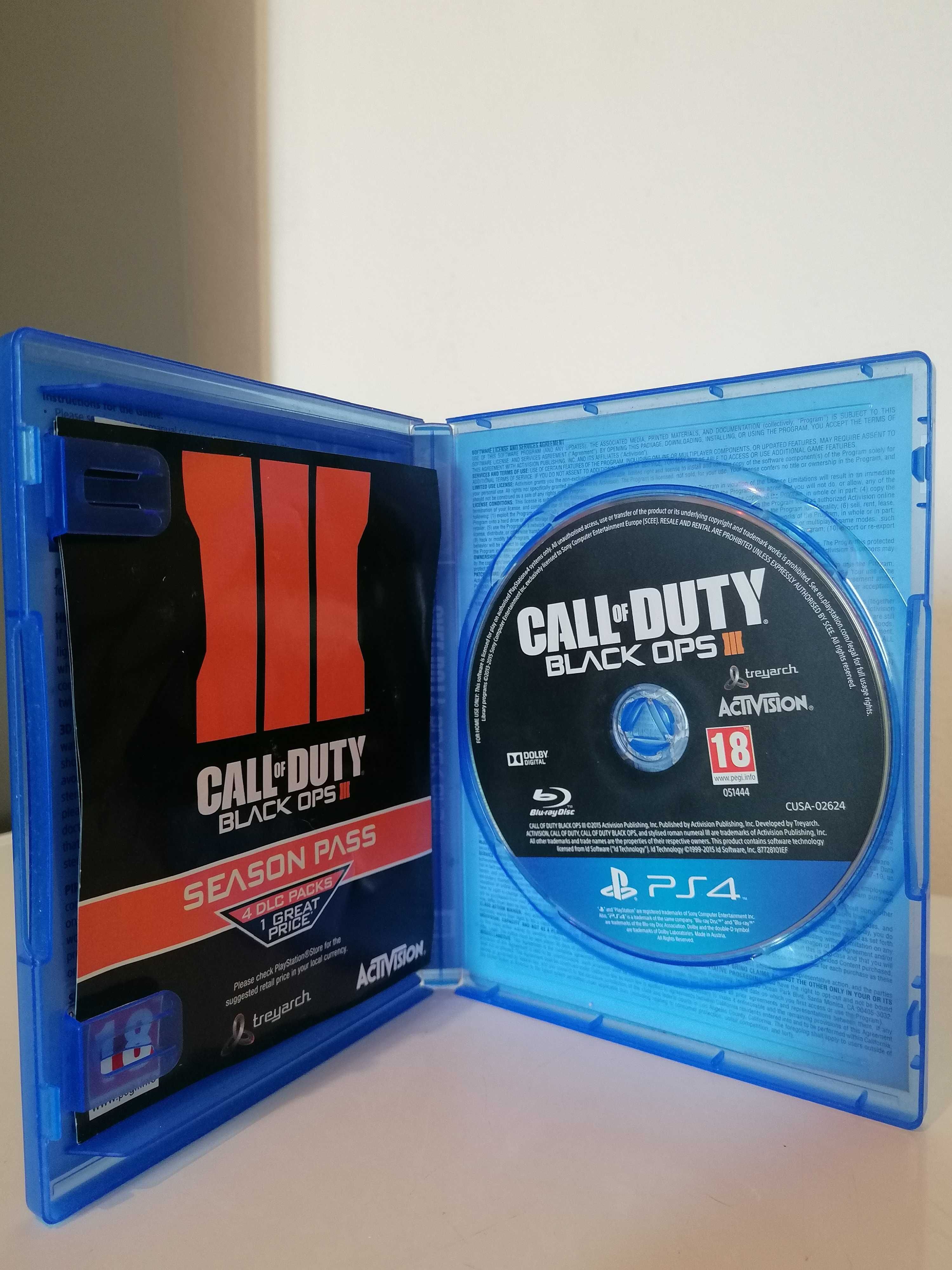 Call of duty black ops 3 e dragon ball xenoverse ps4