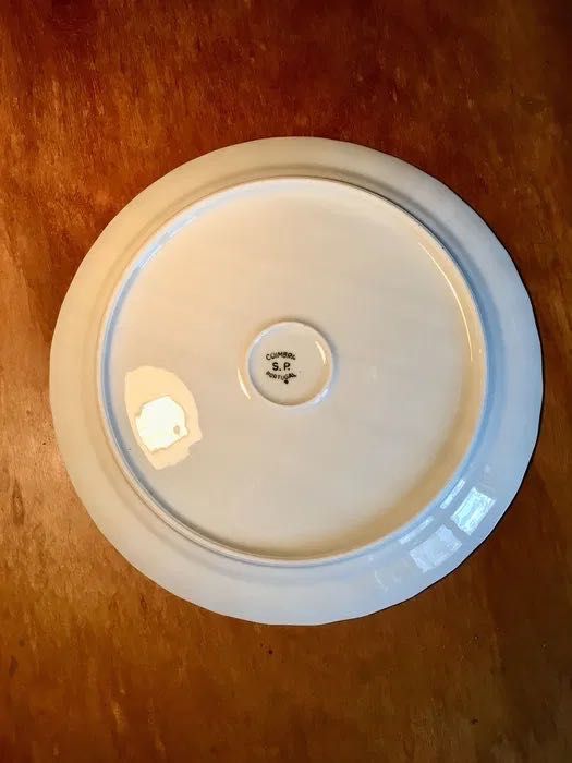 S. P.. COIMBRA - prato de criança - anos 50 - 23,3 cm/s