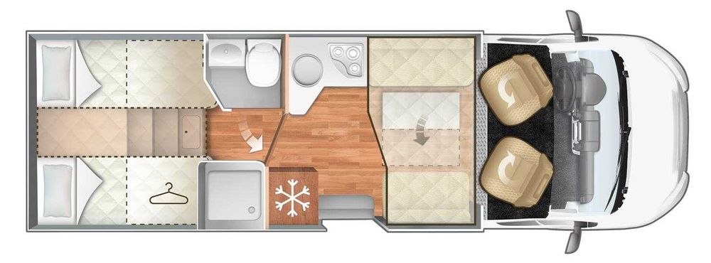 Wynajem kampera 4-os MAGIS 87XT PREMIUM - Ecamper.pl Augustów