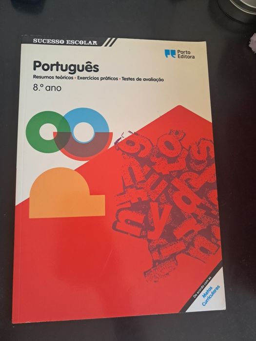 caderno de resumos e exercícios / 8 ° ano / Português / Porto Editora