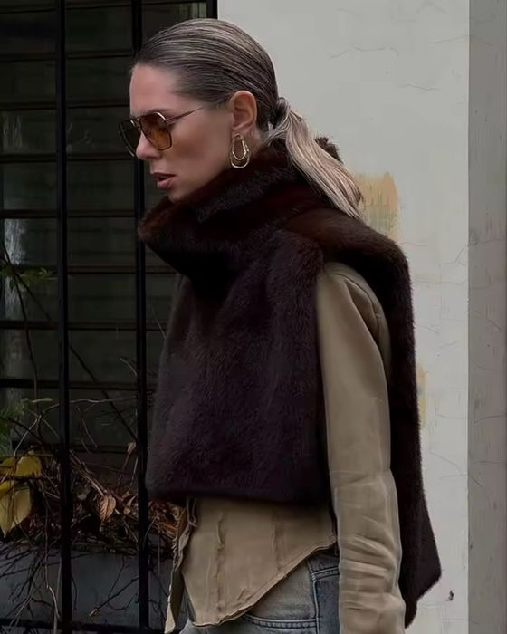 Манішка манишка еко хутро (5 кольорів)