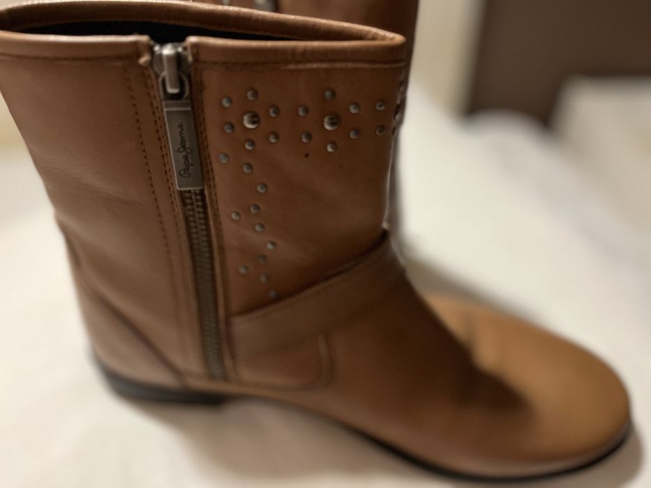 Botas em pele pepe jeans