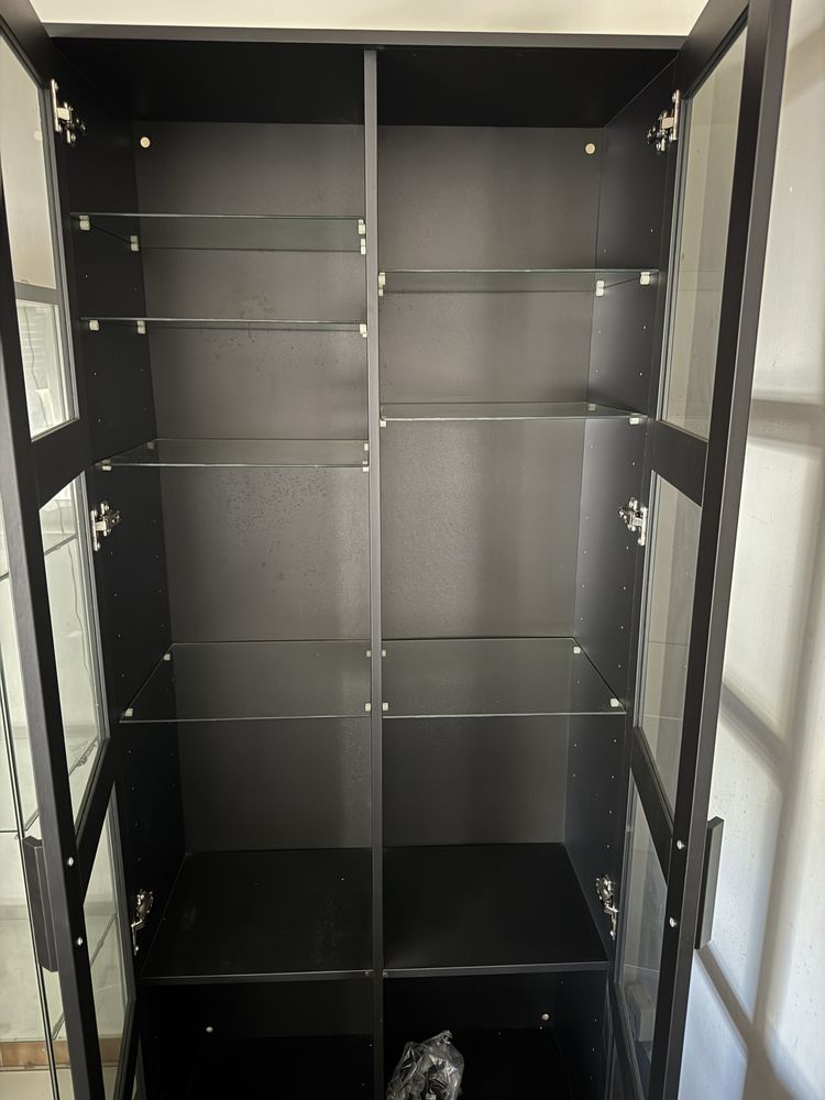Vitrina Preta 80x190cm Ikea Brimnes