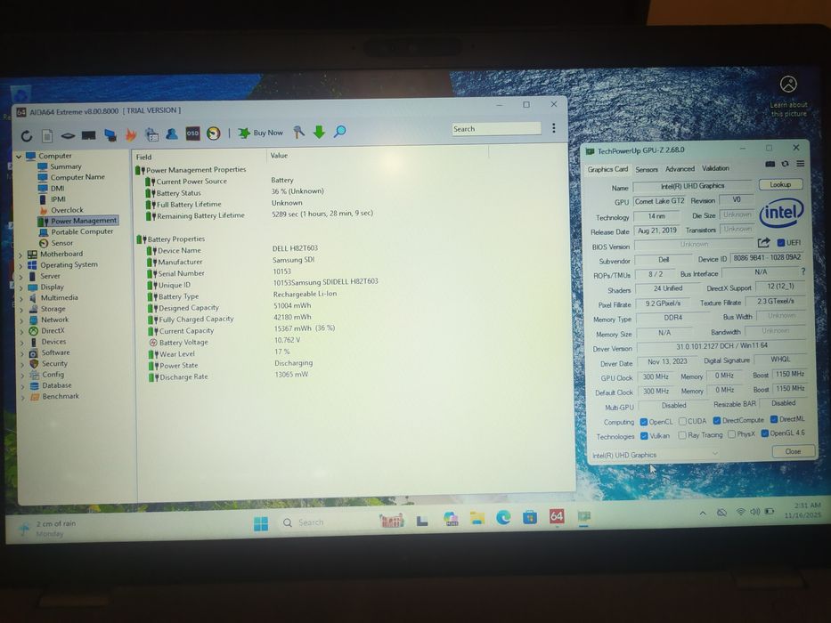 Dell Precision 3550 Core i7-10610U 16GB 512GB SSD 15.6