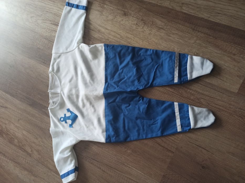 Strój kostium przebranie karnawał marynarz 74 80