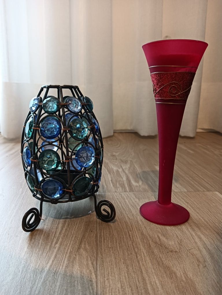 2 porta vela antigos