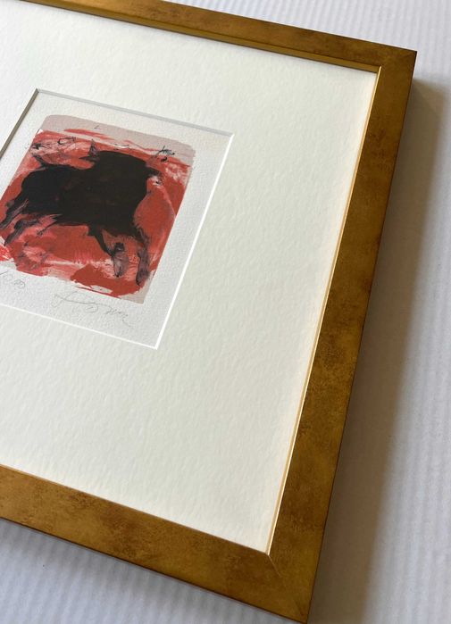 Serigrafia de Júlio Pomar Touro Emoldurada