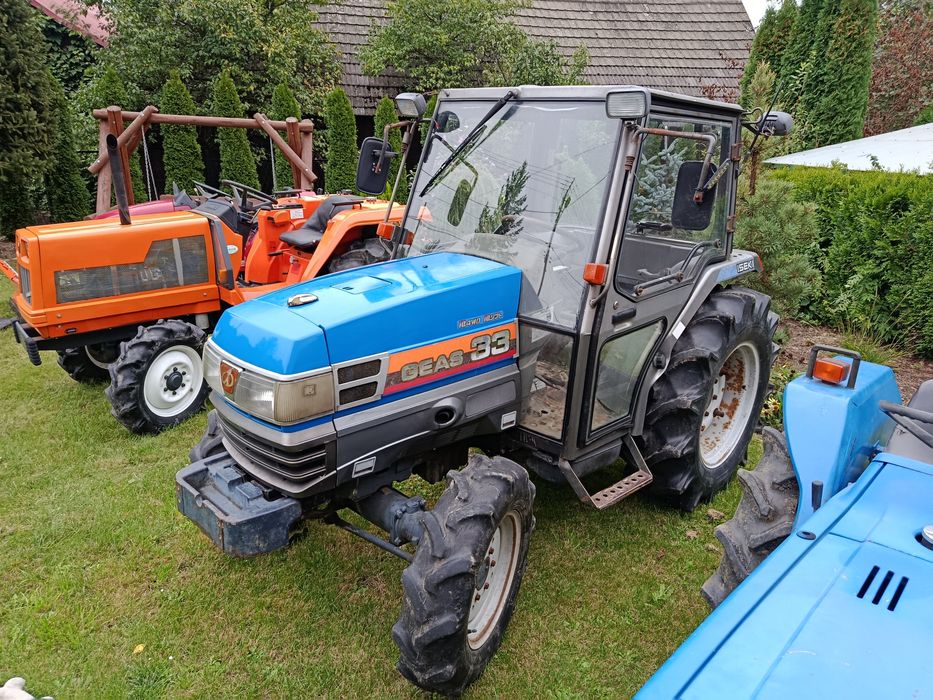 Traktor japoński Iseki Geas 33, 4x4, rewers, z kabiną, zarejestrowany
