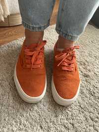 Pomarańczowe zamszowe buty vans, rozm. 37