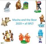 Masha e o Urso 2020 Coleção completa de Kinder surpresa figuras Masha