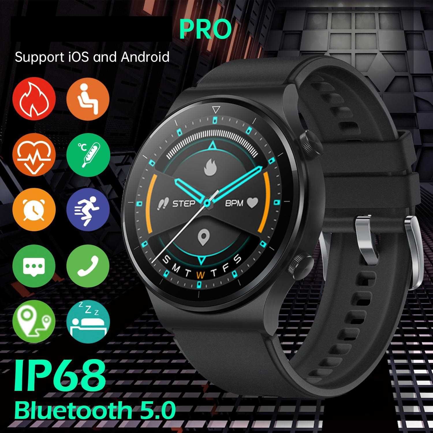 SmartWatch GT2/P32 kroki tętno ciśnienie saturacja powiadomienia. PL.