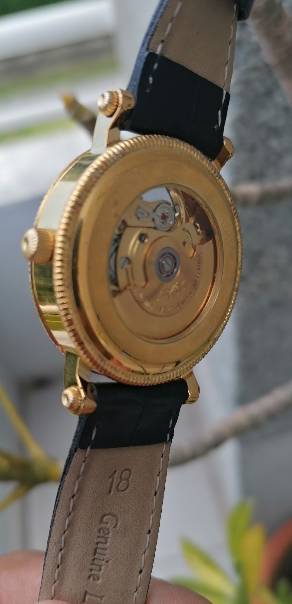 Relógio kolber geneve automatic open face tourbillon