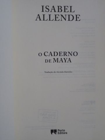 O Caderno de Maya de Isabel Allende - 1ª Edição