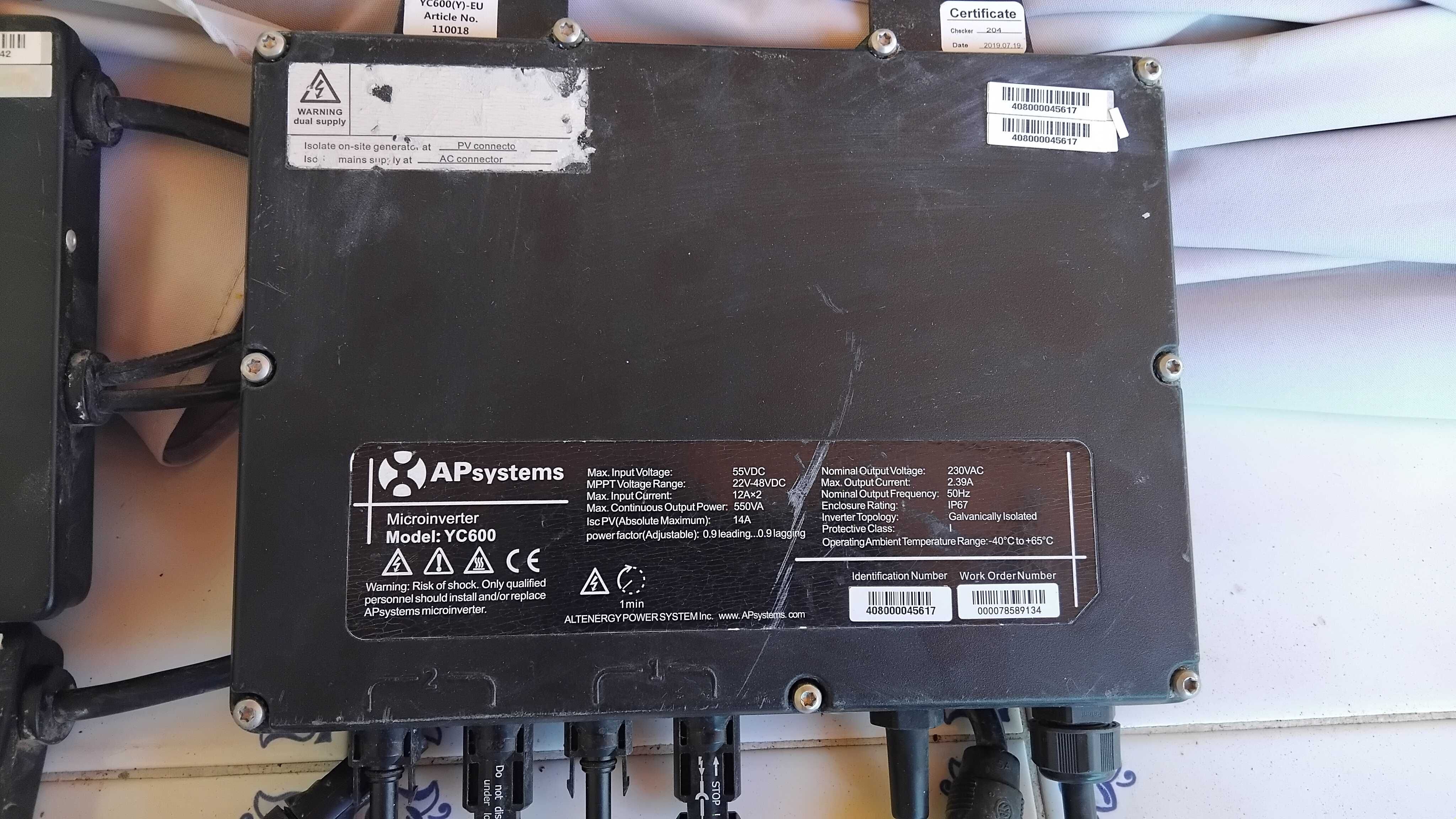 Microinversor APsystems - 3 unidades
