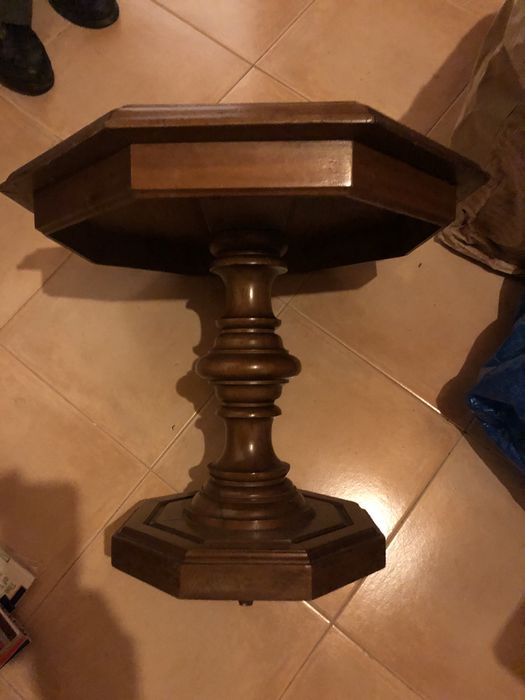 Mesa centro madeira nobre 50cm