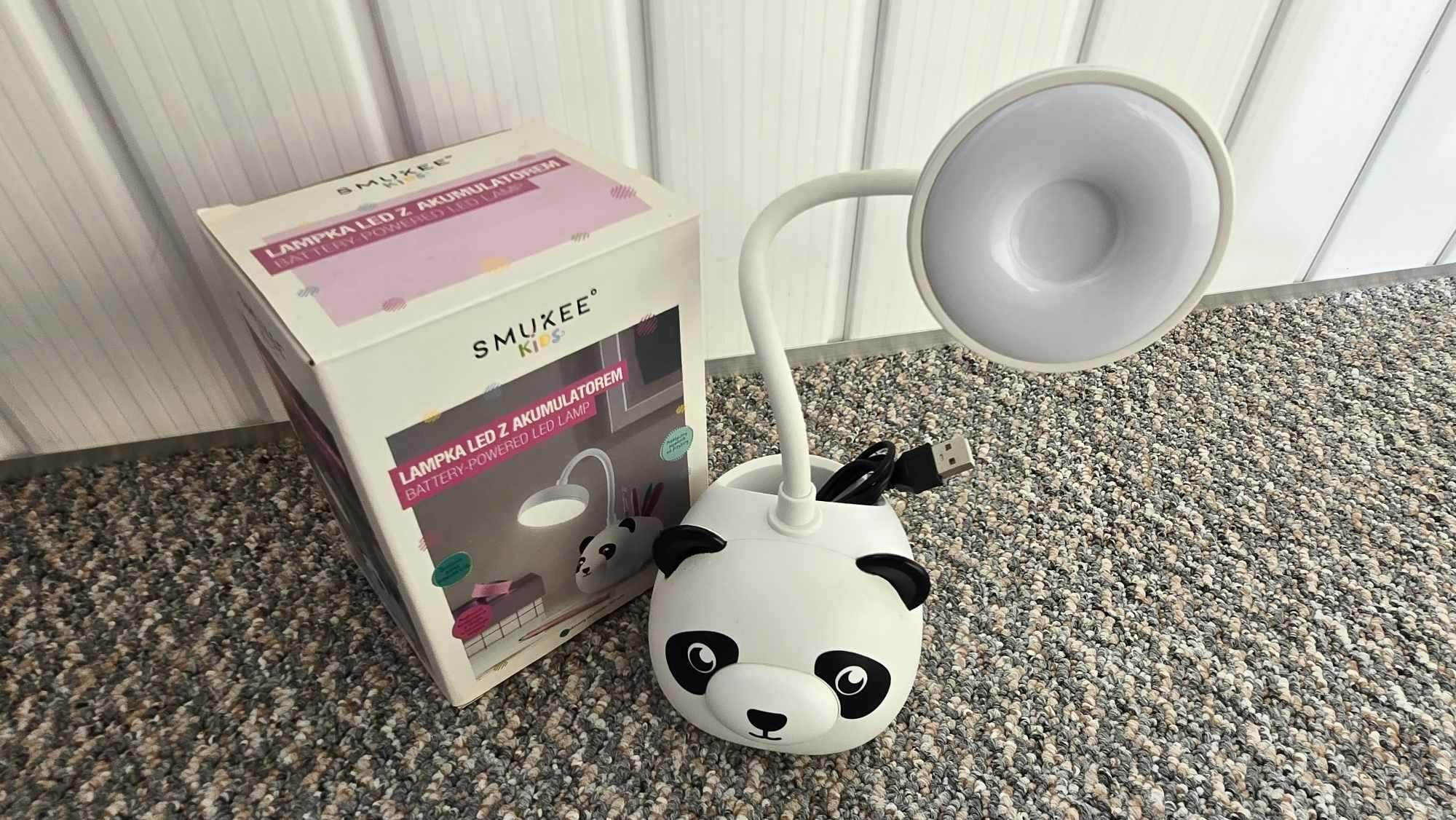 Lampka biurkowa dla dzieci LED bezprzewodowa z akumulatorem Panda