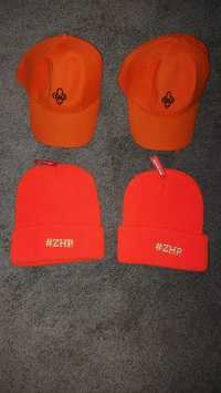 Zestaw pomarańczowych czapek zuchowych ZHP