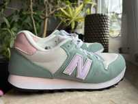 New Balance 500 zielone miętowe z fioletem i różem, rozmiar 38