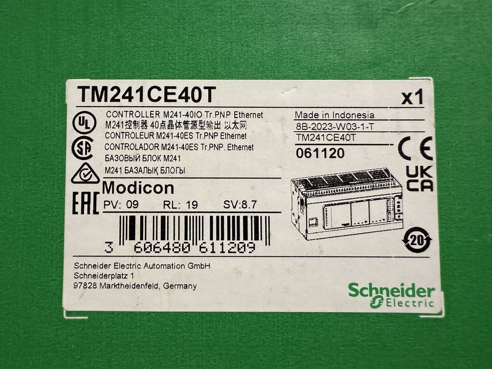 Sterownik PLC Schneider TM241CE40T