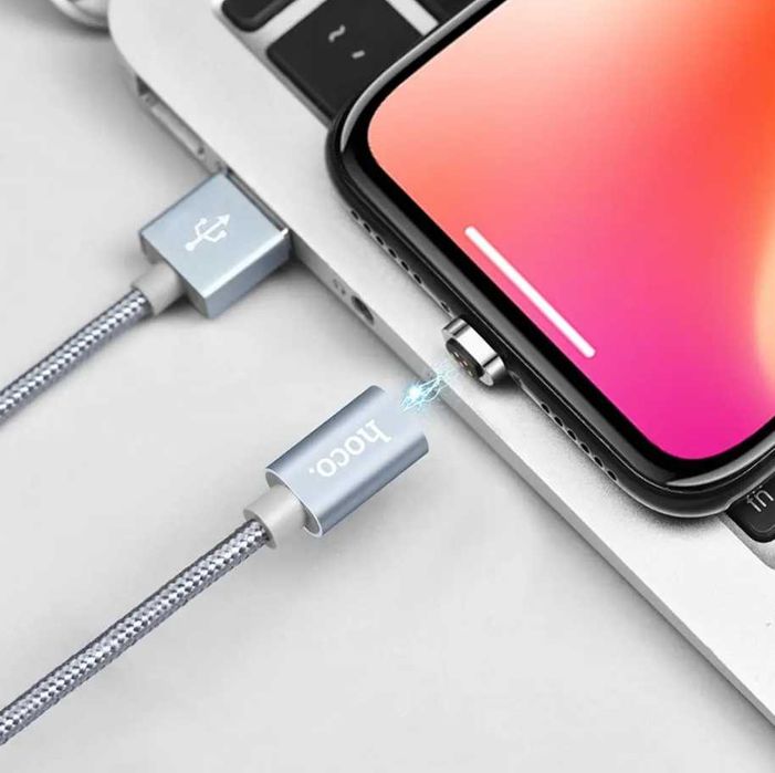 Магнитный кабель Hoco U40A Lightning - USB Premium для Iphone